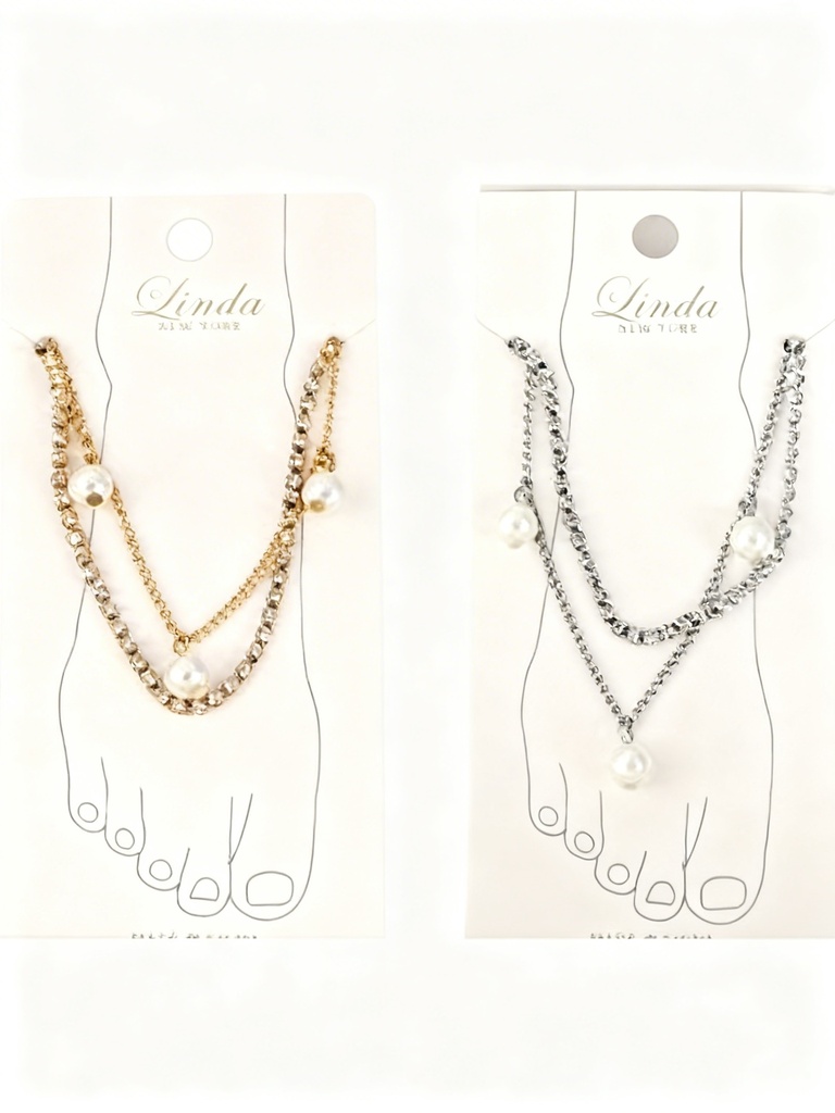 TOBILLERAS STRASS PERLA