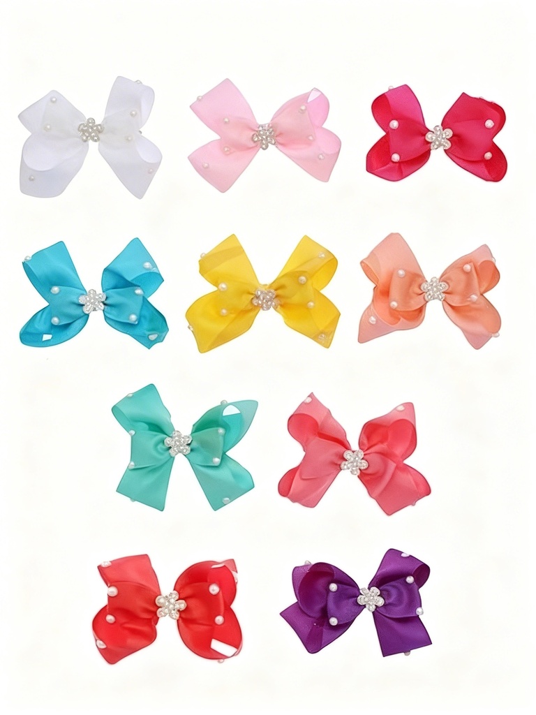 MAXI LAZOS CON PERLA  (17CM)