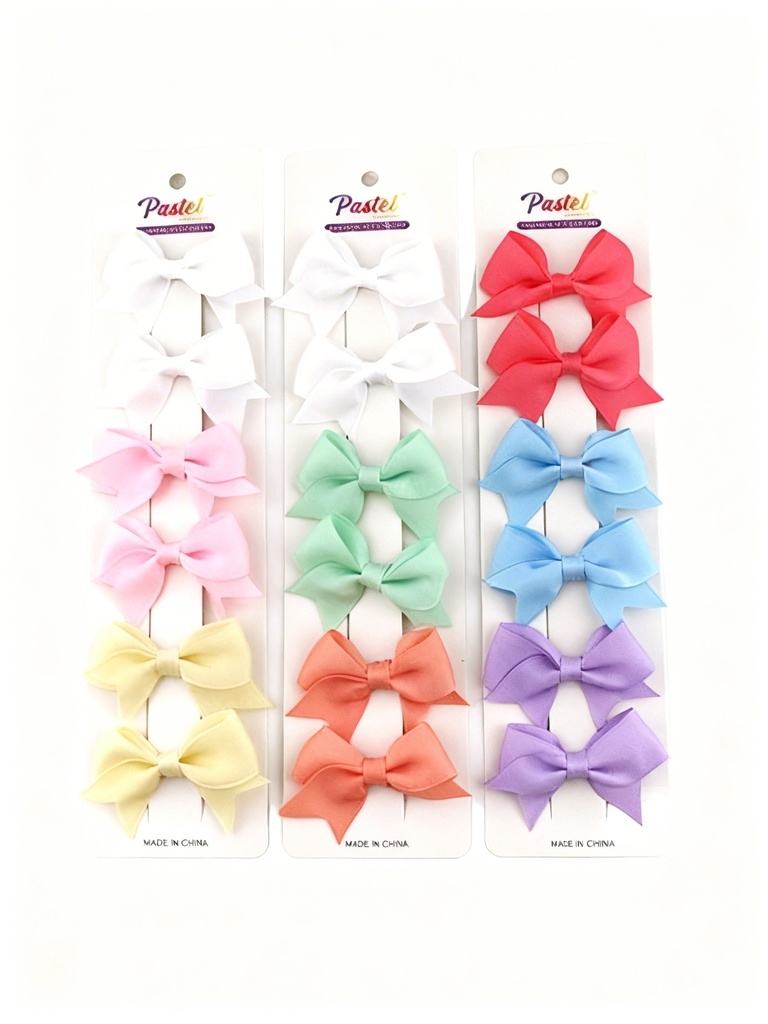 GANCHOS LAZOS DE 6 PASTEL