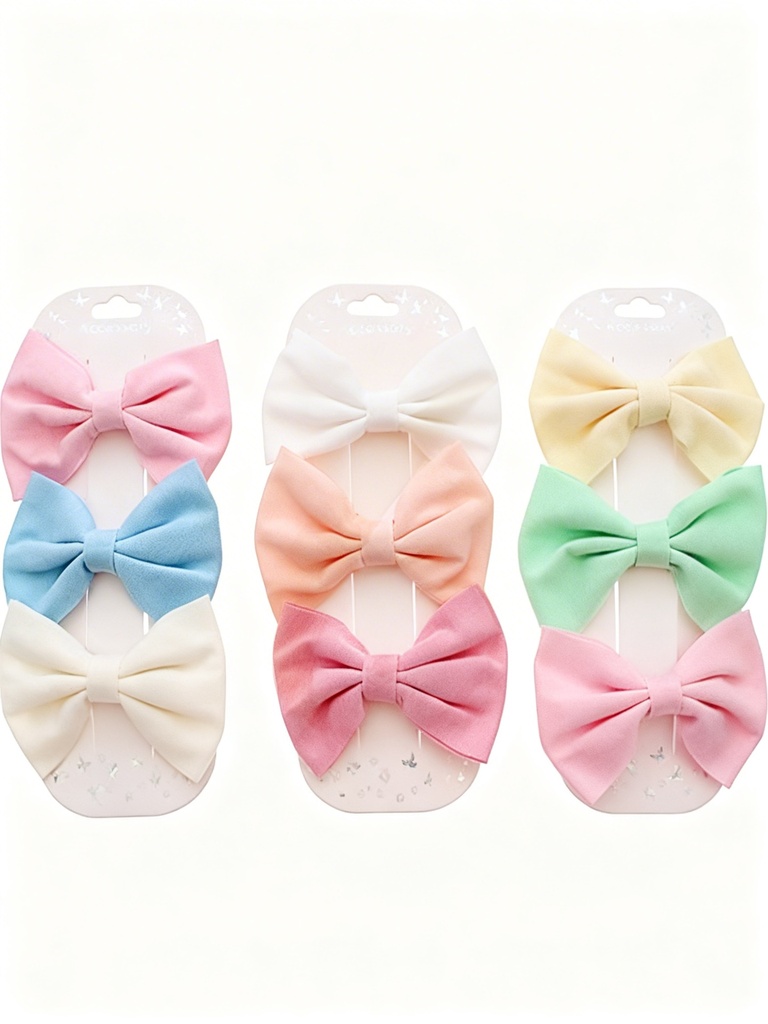 SET GANCHO LAZO COLOR PASTEL X3