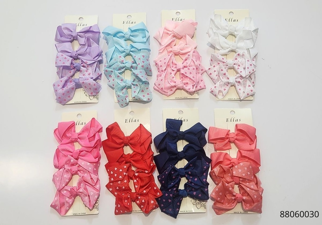 GANCHOS LAZOS SET DE 2 PARES CORAZON