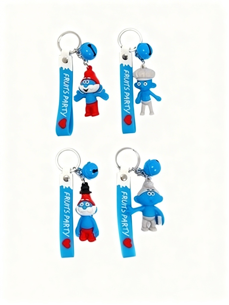 LLAVEROS SILICON PITUFOS