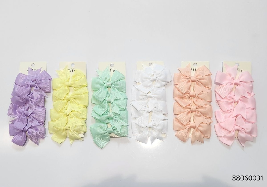 GANCHOS LAZOS NIÑA SET DE 4