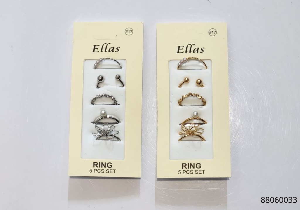 ANILLOS FLOR SET DE 5