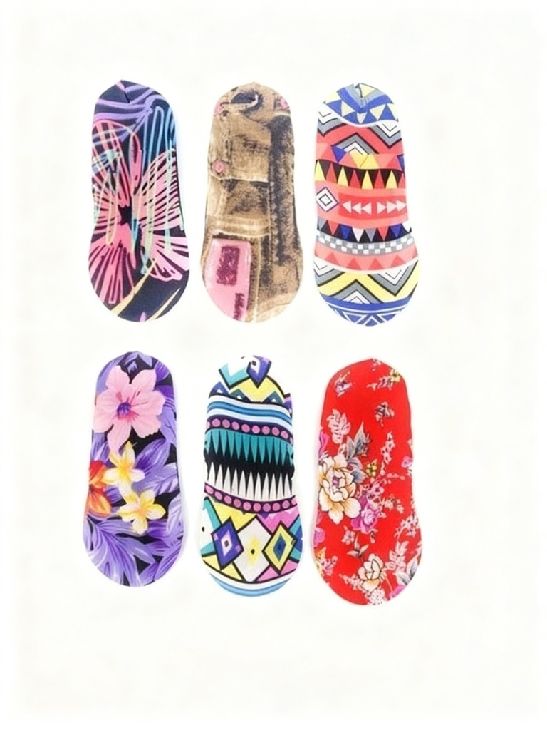 MEDIAS ZAPATILLAS ESTAMPADAS