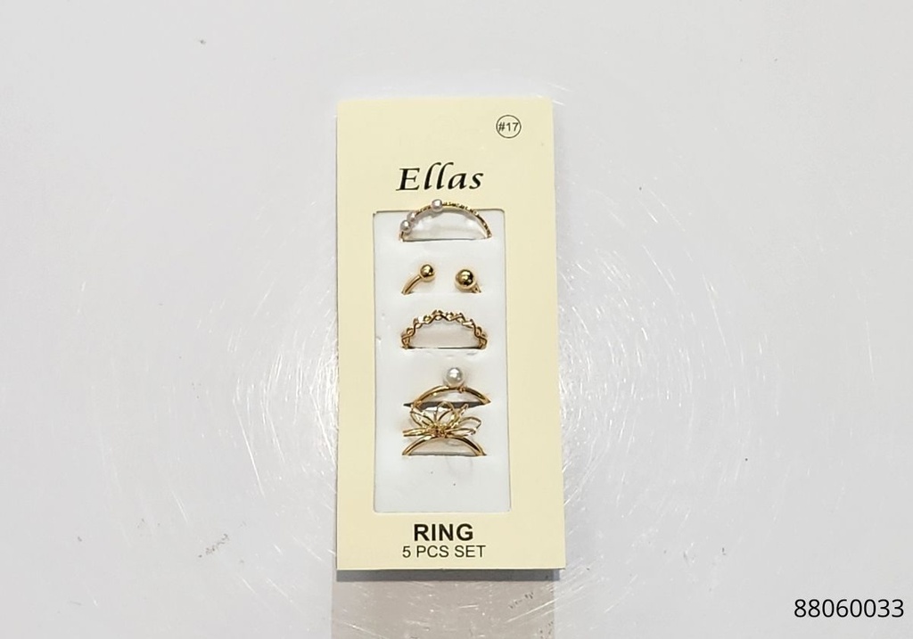 ANILLOS FLOR SET DE 5