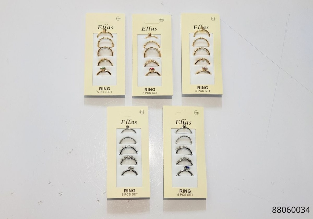 ANILLOS CORONA SET DE 5