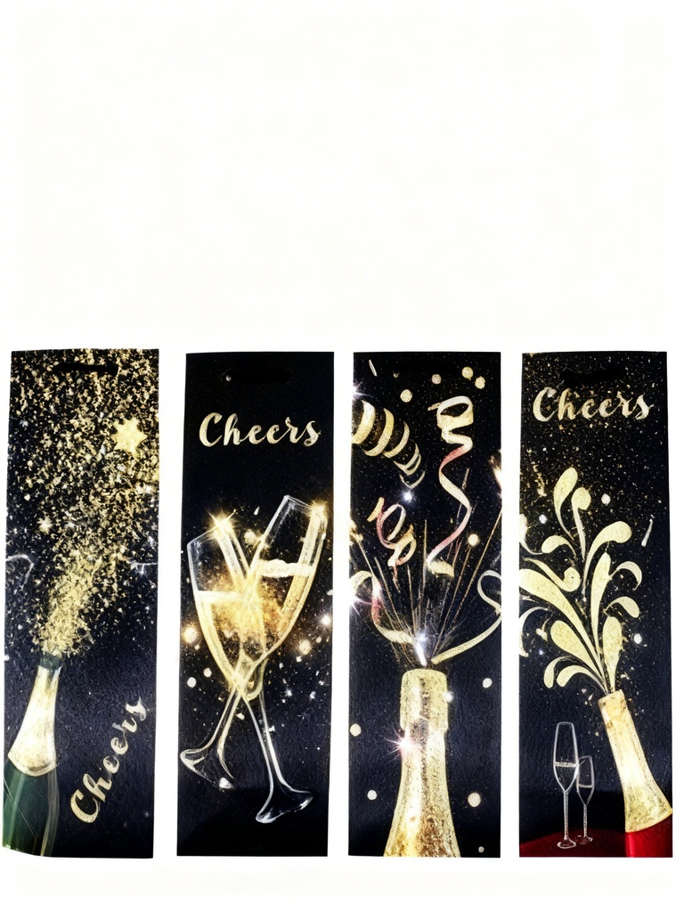 BOLSA DE REGALO BOTELLA NEGRO