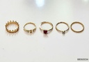 ANILLOS CORONA SET DE 5