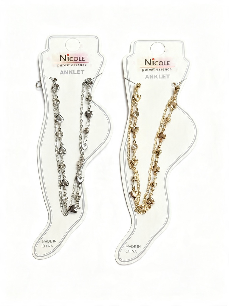 TOBILLERA CADENA CORAZON