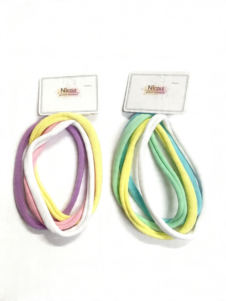BANDANA LYCRA 14CM COLOR PASTEL X4