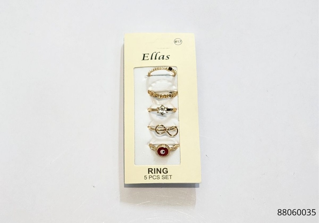 ANILLOS OJO TURCO SET DE 5