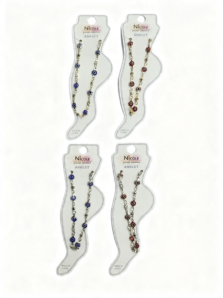 TOBILLERA CADENA OJO TURCO