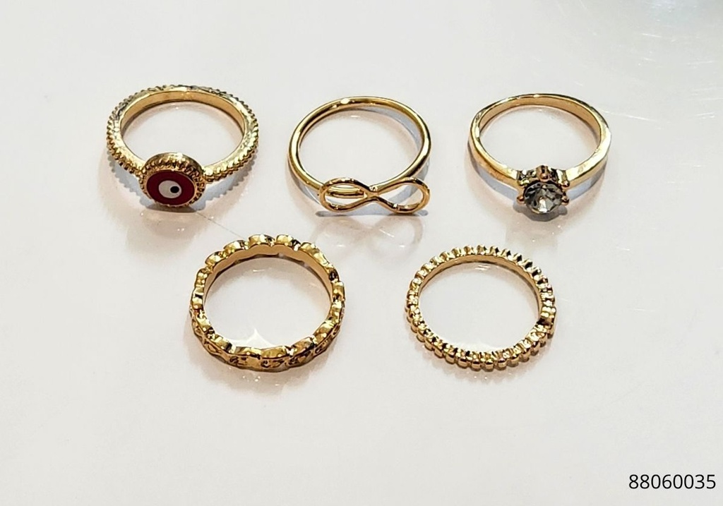 ANILLOS OJO TURCO SET DE 5
