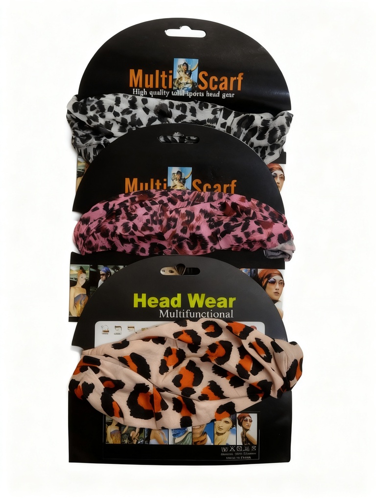 MULTI SCARF ANIMAL PRINT