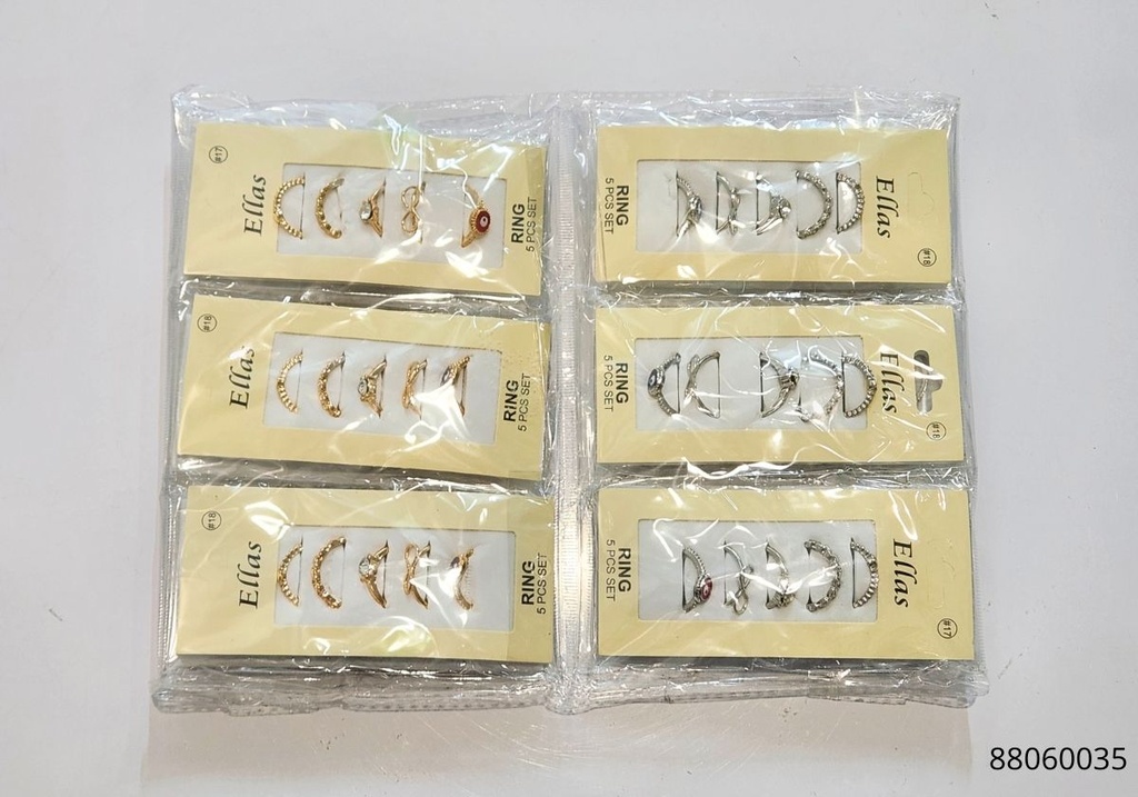 ANILLOS OJO TURCO SET DE 5