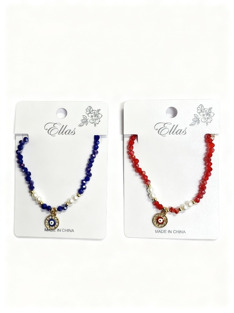 PULSERA CRISTAL OJO TURCO