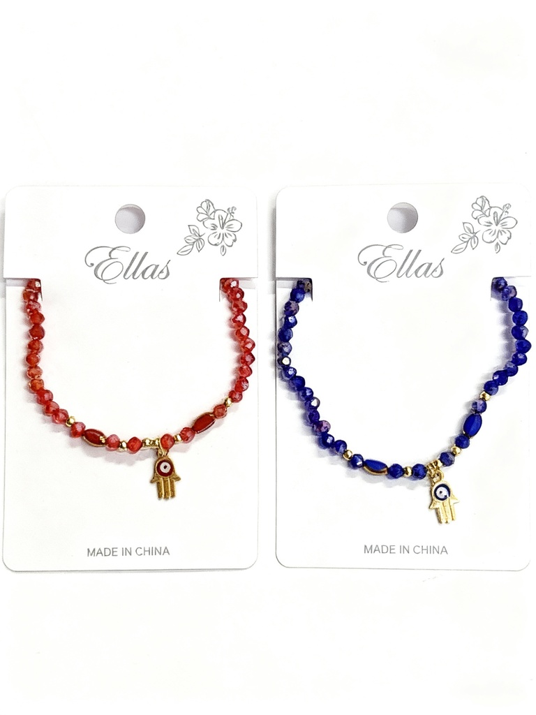 PULSERA CRISTAL OJO TURCO