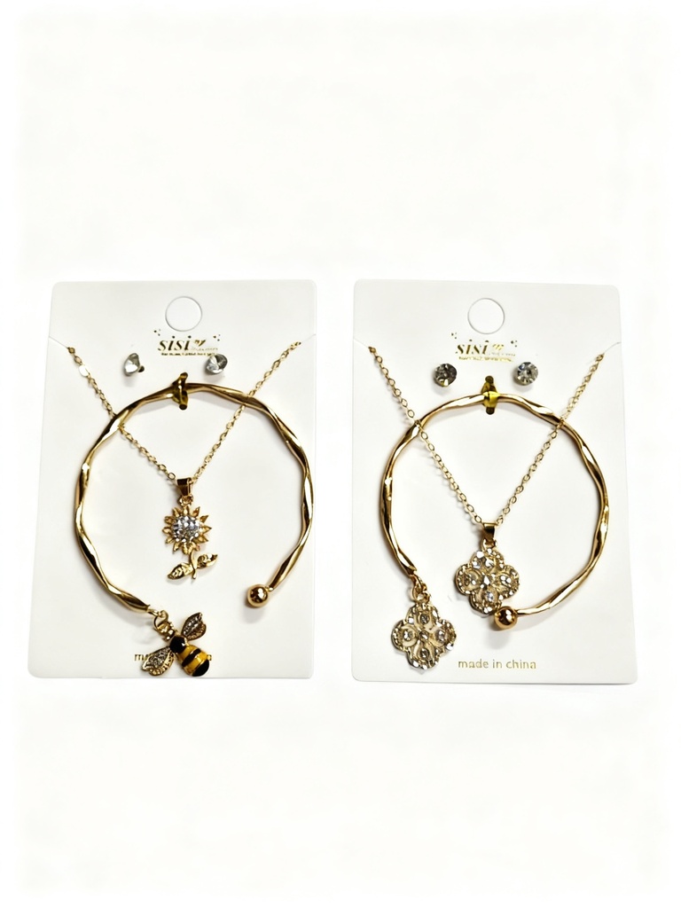 SET COLLAR Y PULSERA ABEJA
