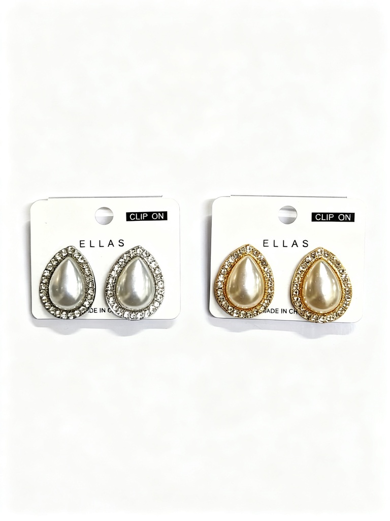 ZARCILLO CLIP GOTA PERLA