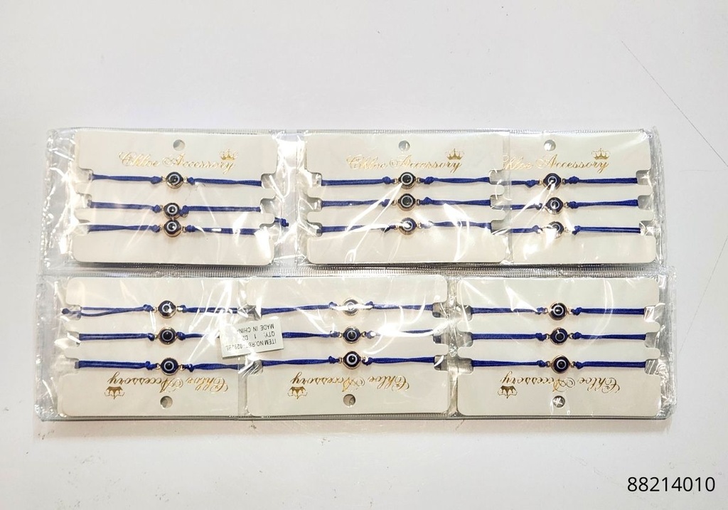 PULSERAS HILO OJO TURCO AZUL