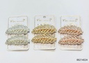 HAIR CLIPS HOJAS PERLAS STRASS