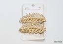 HAIR CLIPS HOJAS PERLAS STRASS