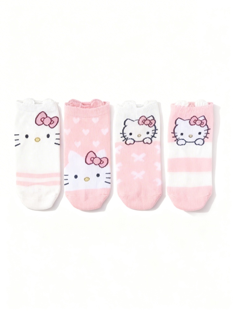 MEDIAS TOBILLERAS HELLO KITTY