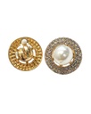 ZARCILLOS A PRESION STRASS PERLA