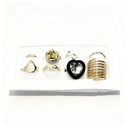 ANILLOS CORAZON SET DE 8