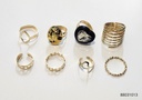 ANILLOS CORAZON SET DE 8