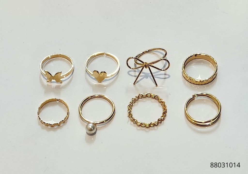 ANILLOS LAZO SET DE 8
