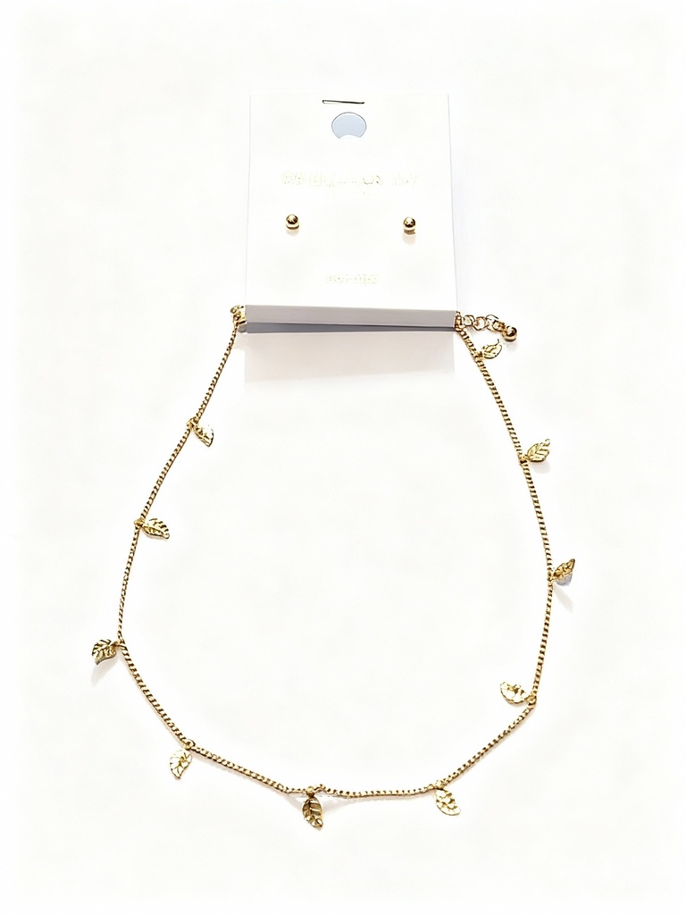 COLLARES CADENA HOJAS