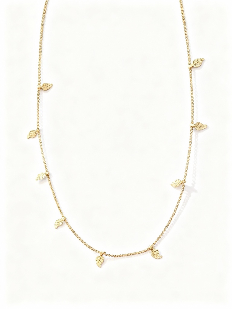 COLLARES CADENA HOJAS