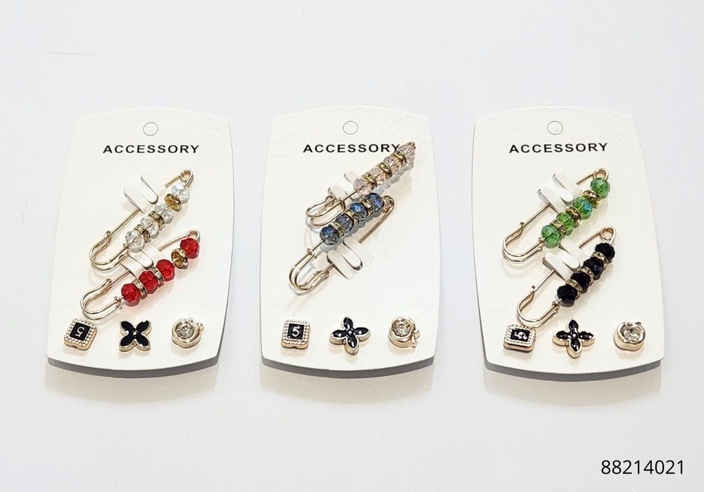 PRENDEDORES BROCHES COLORES PASTELES
