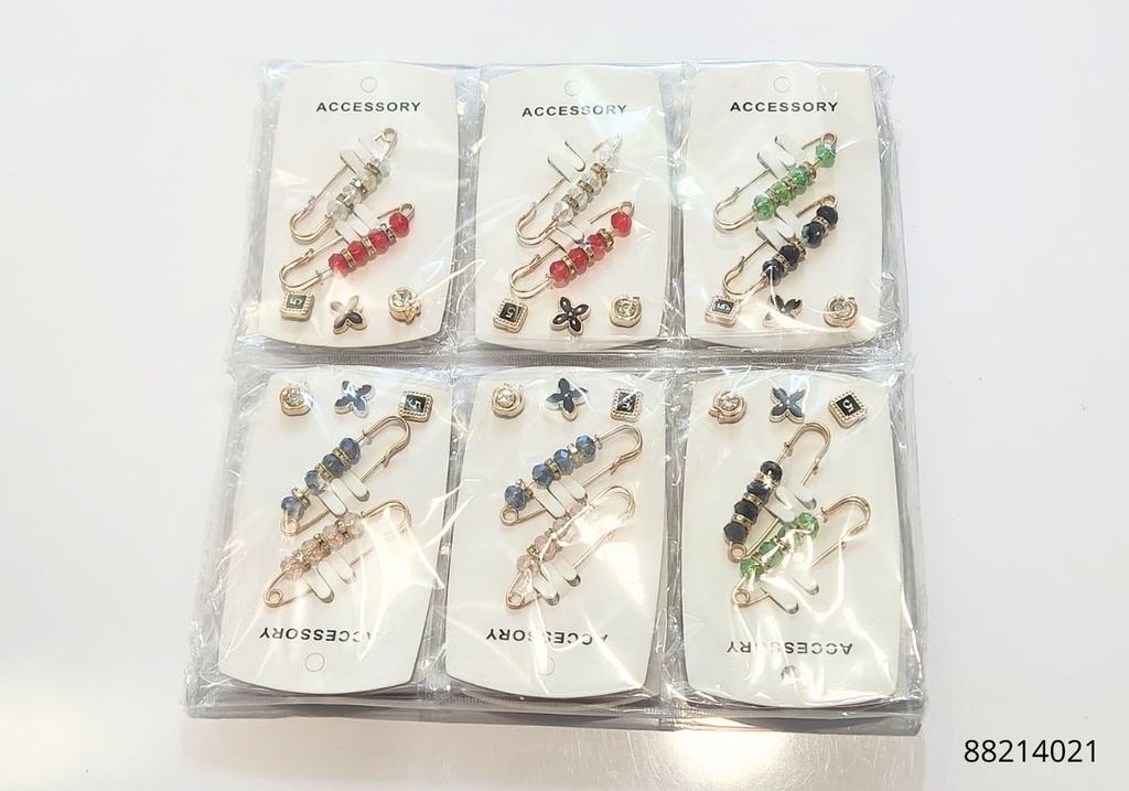 PRENDEDORES BROCHES COLORES PASTELES