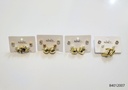 ZARCILLOS TOPITOS SET DE 3 PARES