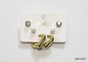 ZARCILLOS TOPITOS SET DE 3 PARES