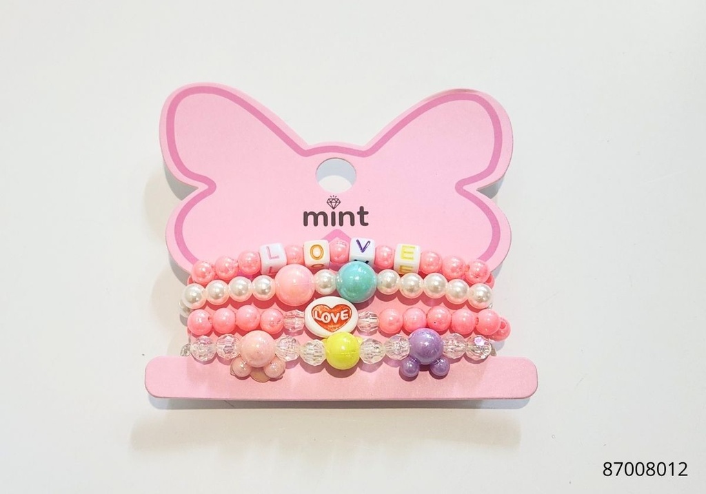 PULSERAS DE NIÑAS X4 MICKEY