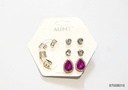 ZARCILLOS PIEDRAS COLORES EAR CUFF SET