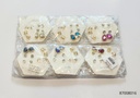 ZARCILLOS PIEDRAS COLORES EAR CUFF SET