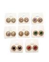 ZARCILLOS PIEDRAS COLORES STRASS