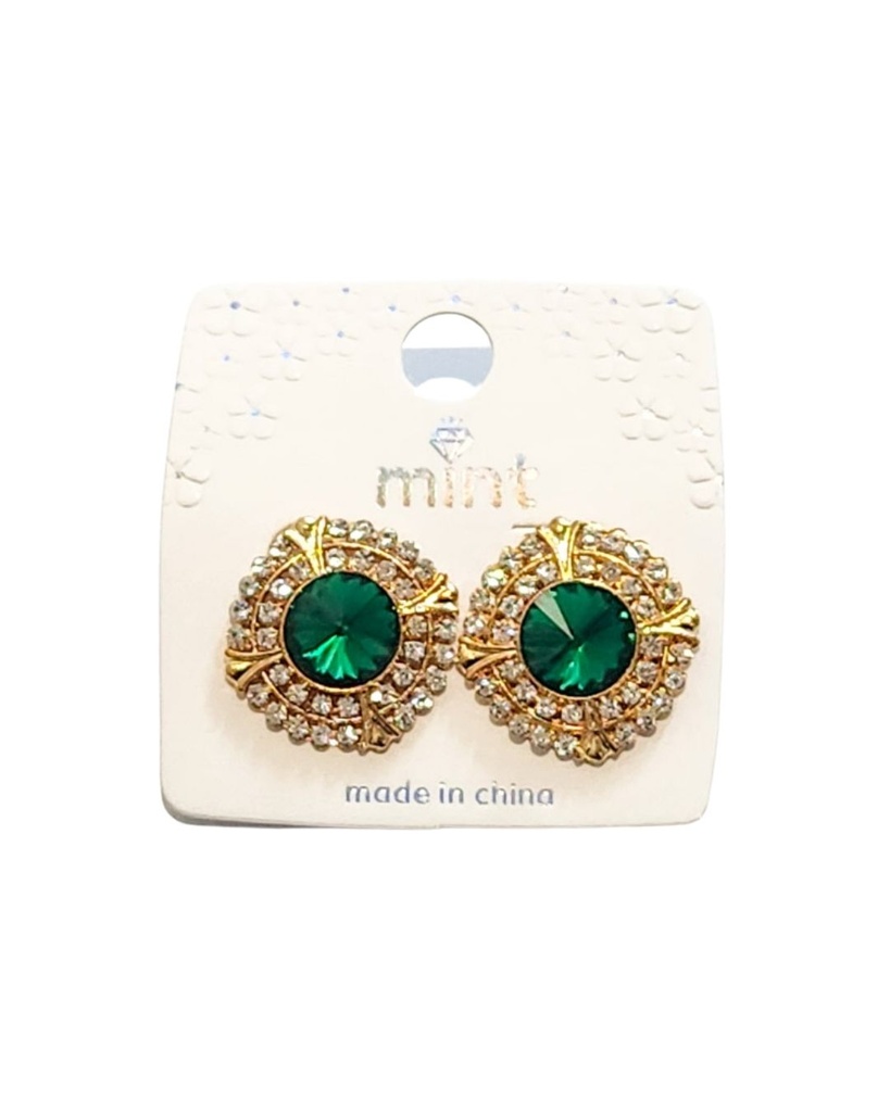 ZARCILLOS PIEDRAS COLORES STRASS