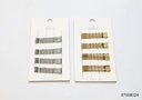 HAIR CLIPS HORQUILLAS DORADAS PLATEADAS SET DE 20