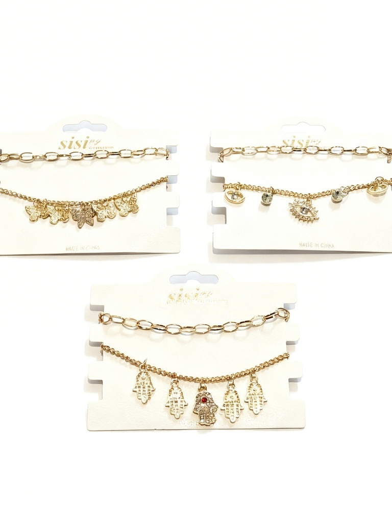 PULSERAS VARIADAS SET DE 2