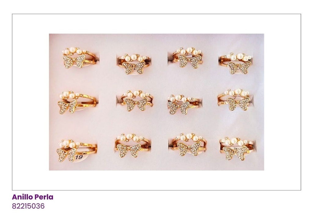ANILLOS CON PERLITAS Y BRILLANTES