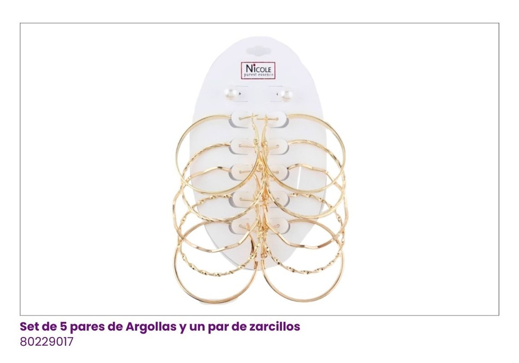 ARGOLLAS SET DE 5