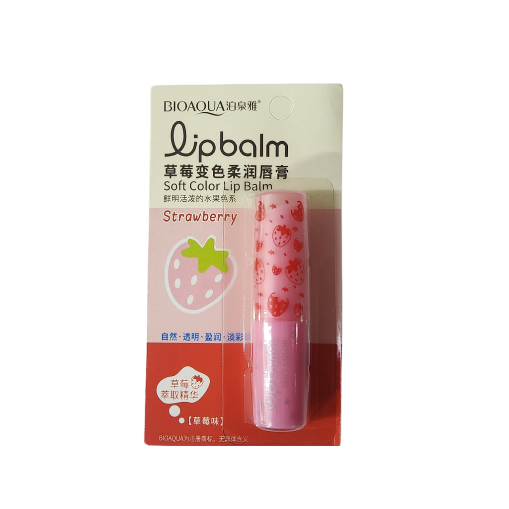 BALSAMO LIP BALM DE FRESA COLOR