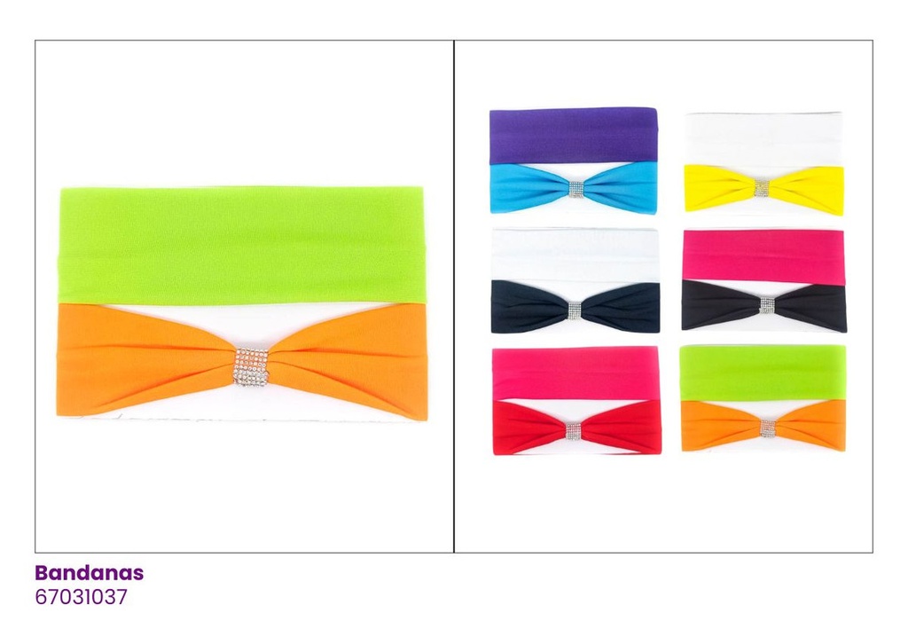 BANDANAS DAMAS TURBANTE DOBLE UNICOLOR
