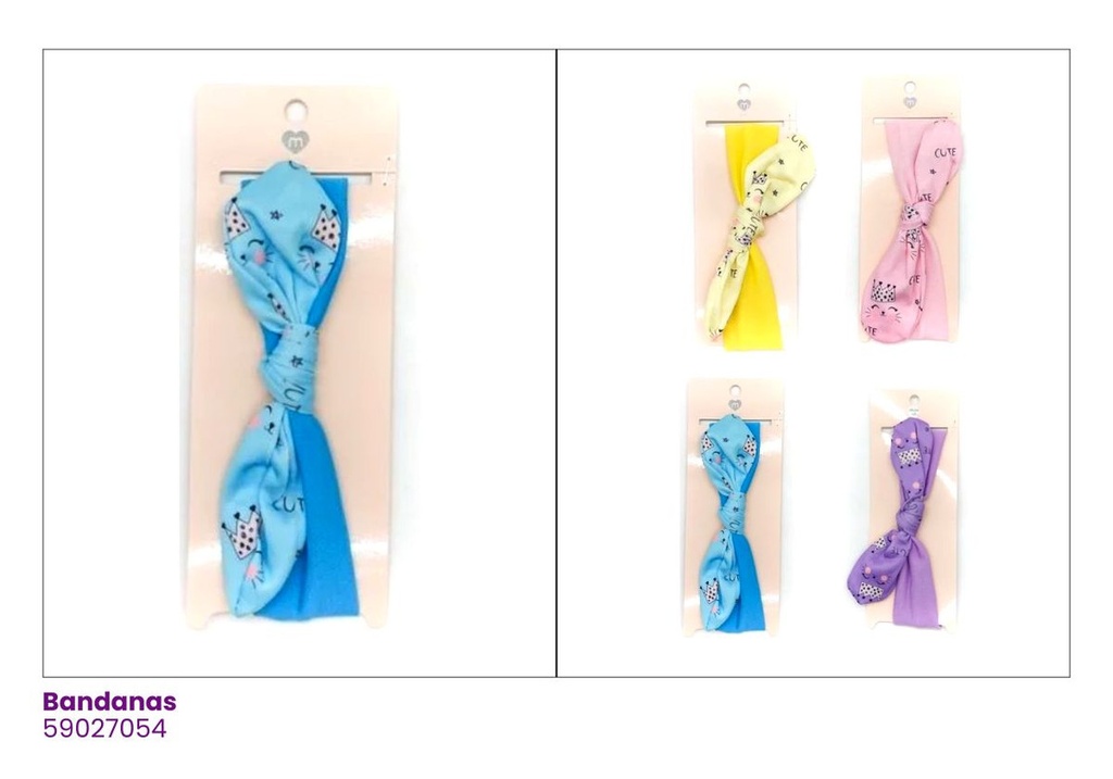 BANDANAS NIÑAS LAZOS